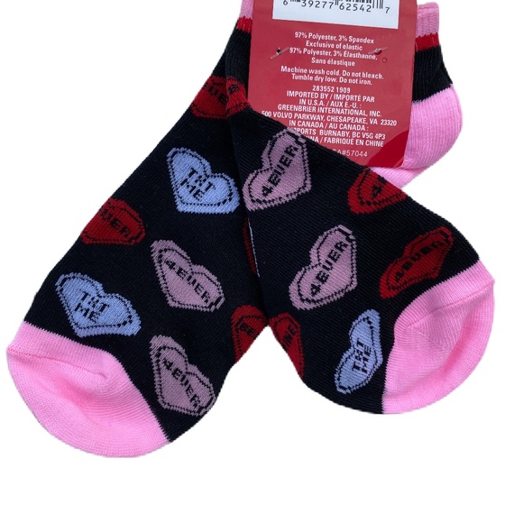 Socquettes low cut socks heart graphic - Picture 3 of 3